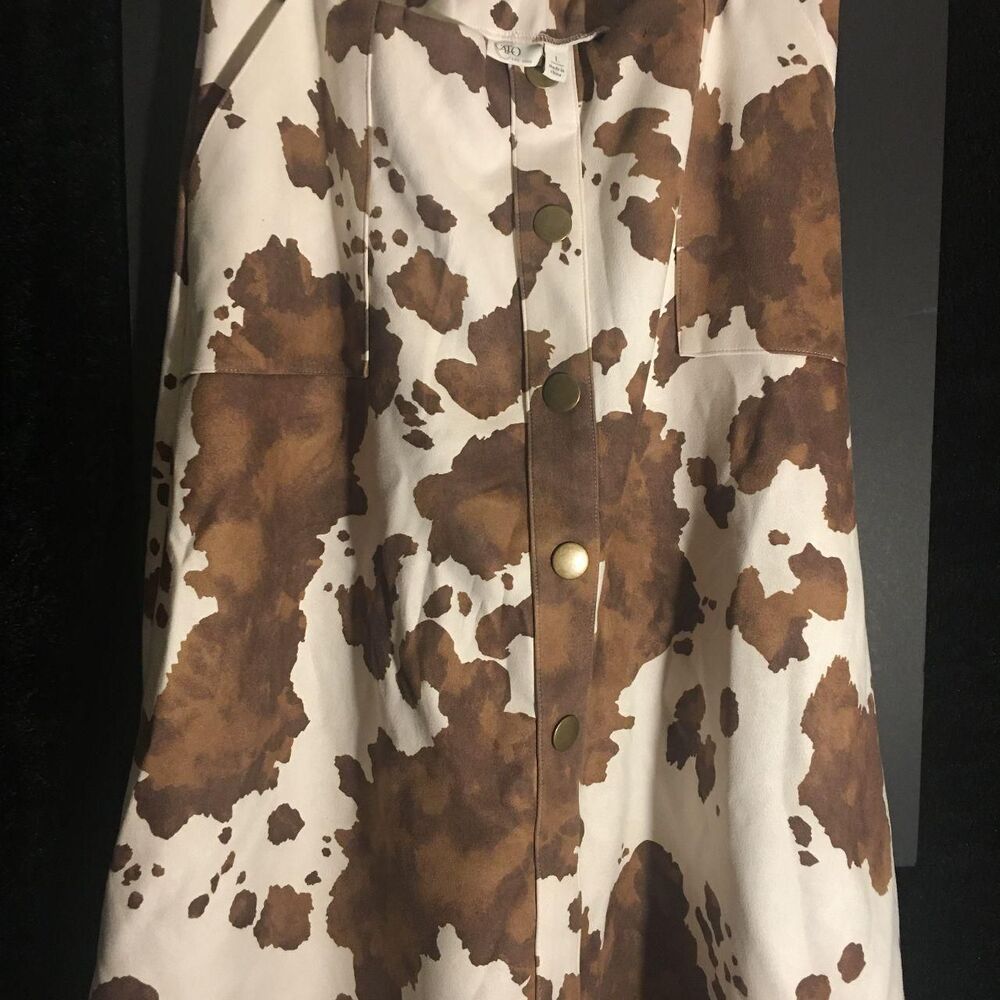 Cato Women's Brown and White Skirt